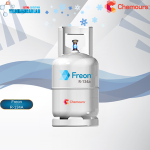 Gaz réfrigérant 12 kg, cylindre en acier rechargeable avec réfrigérant HFC non inflammable, produits chimiques pour la climatisation - R134a - Product Image 1