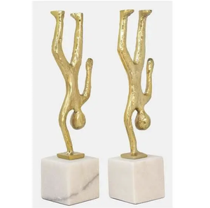 Escultura decorativa chapada en oro de alta calidad, escultura decorativa de metal, nuevo diseño directo del fabricante - Product Image 2