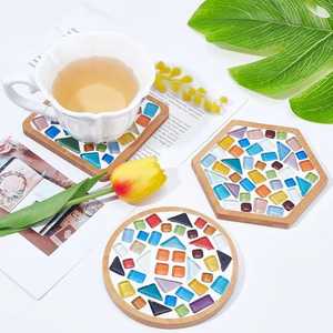 Plateau moderne en bois de noyer pouf avec poignées plateau de service pour la décoration de salon idée cadeau pour la maison - Product Image 2