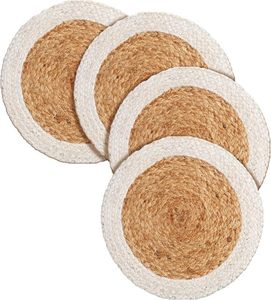 Best Theme Design Natural Jute <b>Placemat</b> Best for Parties and Other Functions Tableware Decorative Design <b>Rounded</b> <b>Placemat</b> Design - Product Image 1
