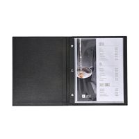 Sampul dan Penyangga Menu Kulit PU Ukuran 9x12 Inci Kualitas Restoran untuk Menyajikan Makanan Perlengkapan Hotel & Restoran Merek NJ