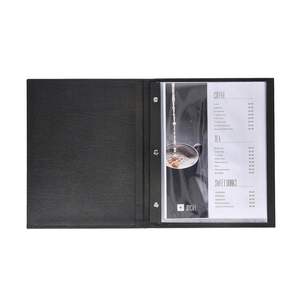 Couvertures et supports de menu en cuir PU de qualité restaurant 9x12 pouces pour présenter des fournitures pour hôtels et restaurants - Product Image 1