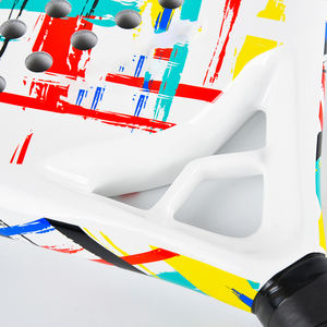 Raquette de tennis à pagaie de conception OEM personnalisée en gros avec filet en nylon en fibre de carbone 3K de haute qualité pour l'extérieur - Product Image 6