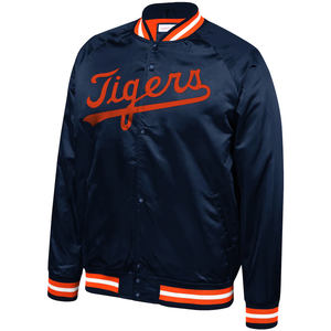 Custom Team Letterman High Quality Fashion <b>Men's</b> Winter <b>Varsity</b> <b>Jacket</b> 100% Satin Fabric Material <b>Bomber</b> <b>Jacket</b> - Product Image 6