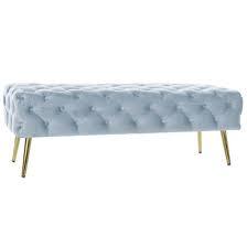 Modern Metal Sofa Bench <b>Pink</b> Velvet Cushions Pillows Removable Cover Storage for Living Room Home Furniture Midcentury Design - Product Image 2