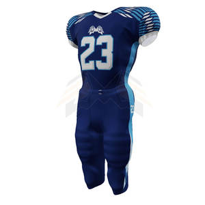 Vente en gros 100% polyester Uniforme de football américain Équipe personnalisée Plus Size Uniforme de football américain personnalisé de qualité unique - Product Image 4