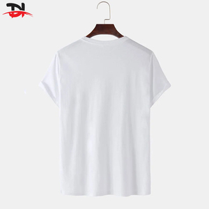 เสื้อยืดผ้าไมโครไฟเบอร์สำหรับผู้ชายผ้าคอตตอน100% เบาพิมพ์ลายคอแขนสั้นแฟชั่นฟิตเนสฤดูร้อน - Product Image 3