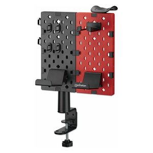 Organizador de Escritorio con Panel y Soportes para Accesorios de Juegos, 27.3x18x51.1cm, Rojo y Negro, Juego de Escritorio Moderno de ICC SH HANGMH - Product Image 1