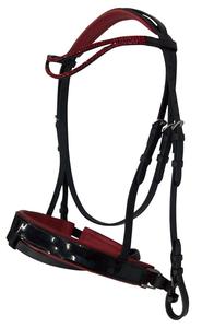 บังเหียนม้าหนังพร้อมสายแข็งทำจากสเตนเลสสายรัดคิ้วทำจากหนัง - Product Image 6