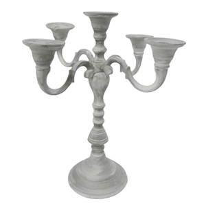 Wholesaler Aluminum <b>Candle</b> Stand <b>White</b> Wash Color <b>Candle</b> Holder for Use Wedding and Home Tabletop Decoration - Product Image 4