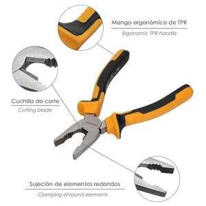 Alicates Universali 175 mm. Acciaio DIN 5746 - Product Image 3