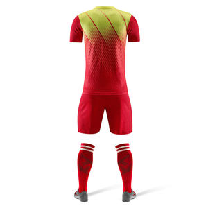 Equipo personalizado nombre gran oferta 100% poliéster fútbol kits de alta calidad uniformes de fútbol de impresión fútbol Jersey uniforme - Product Image 6