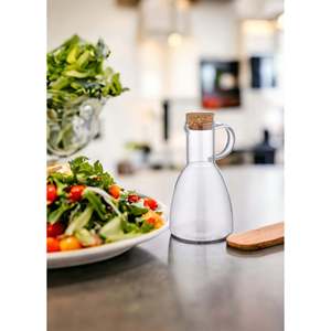 400 ml Bouteille d'huile et de vinaigre en verre SSE0022 Design élégant pour le rangement de la cuisine - Product Image 2