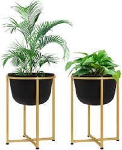 Pot de fleurs en fer au design luxueux pour la décoration de la maison, pot de fleurs personnalisé pour le jardin, la maison, le bureau, les centres commerciaux - Product Image 3