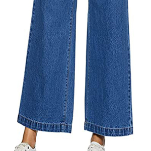 KATBROS INDUSTRY Vintage Style Women Denim Pencil Pants Durable Mid Waist Drawstring Comfortable for Fashionable Look Casual - Product Image 4