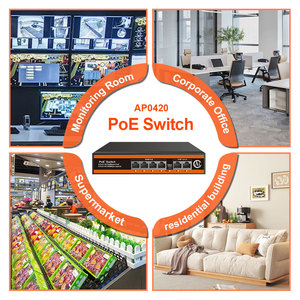 100Mbps <span class=keywords><strong>6</strong></span>포트 PoE 스위치 48V IEEE802.3 Af/at 비관리형 기가비트 네트워크 이더넷 1.2Gbps 용량 VLAN 지원 IP 카메라용 - Product Image 4