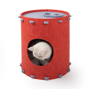 Moda Atacado Fabricante Pet Custom Carrot Design Kitten Bed House <span class=keywords><strong>Cat</strong></span> Cave Felt Cloth Dobrável <span class=keywords><strong>Cat</strong></span> Tunnel para Indoor Cats - Product Image 1