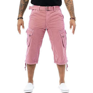 Pantalones Cortos Cargo Sólidos de Alta Calidad para Hombre, Algodón Premium Personalizado, Estilo Urbano, Secado Rápido y Transpirable - Product Image 4