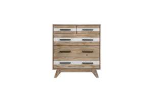 Marca SOHO Tallboy 5 cajones Nuevo diseño Muebles de dormitorio ODM Servicio OEM Roble/Pino/Acacia Madera maciza Suministro directo - Product Image 2