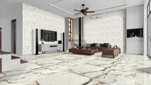 Carreaux de porcelaine émaillés de luxe 600x1200mm Carreaux de sol polis pour la maison d'hôtel Carreaux de sol en porcelaine 60x120 CM - Product Image 6