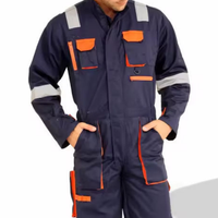 Combinaison de chaudière globale de travail ignifuge personnalisée en usine combinaison uniforme de sécurité industrielle combinaison de travail ignifuge Fr combinaison