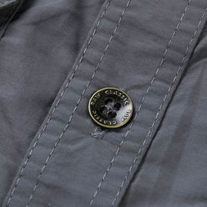 Camisa informal Cargo de algodón para exteriores para hombre de cuello alto al mejor precio, material transpirable, diseño personalizado, camisas Cargo de talla grande para hombre - Product Image 6