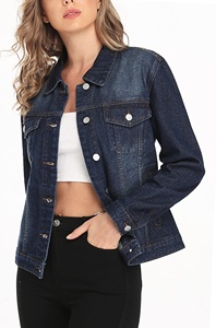 Veste en jean pour femmes, légère, faite sur mesure, respirante, anti-froissement, durable, veste en jean pour femmes à des prix abordables - Product Image 3