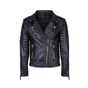 Chaqueta de cuero para hombre de último diseño con logotipo personalizado de manga larga a buen precio disponible para ropa informal chaqueta de cuero para hombre - Product Image 2