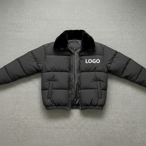 Warm Winter Unisex <b>Waterproof</b> Puffer <b>Jacket</b> Casual Outerwear Insulated <b>Padding</b> Hooded Design Customized Logo for Everyday - Product Image 1