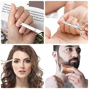 Tijeras de Acero para Manicura y Pedicura, con Hojas Curvas y Rectas, Punta Afilada, para Cutículas, Pakistán - Product Image 6