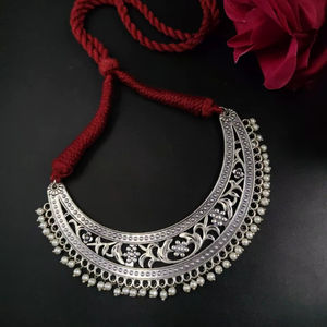 Stone Classic <b>Necklace</b> for Fashion Ladies Silver Plated Handcrafted Jewellery Lightweight Multi Functions Great Quality - Product Image 1