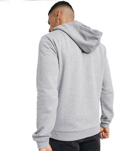 Sweat à capuche zippé intégral pour homme, décontracté, uni, de haute qualité, mode hiver, avec logo requin brodé, 100% coton polaire, motif patchwork - Product Image 3