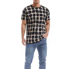 100% algodón, camiseta para hombre, ajuste holgado, estampado, nuevo diseño, camisetas para hombre, ropa de moda, camisetas para hombre, camisetas de color sólido para hombre - Product Image 6