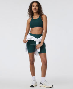Ensemble de Yoga sans couture à soutien élevé pour femmes soutien-gorge à col en U et short de Sport maigre respirant taille XS pour la course à pied et le Yoga Logo taille - Product Image 3