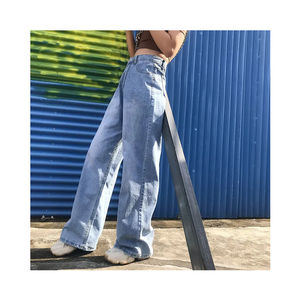 Pantalones vaqueros acampanados personalizados de fábrica de Pakistán de alta calidad para mujer, pantalones acampanados lavados para levantar glúteos, pantalones acampanados para mujer, superventas de alta calidad - Product Image 5