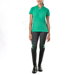 Wholesale New Color Ladies Baselayer High Quality Horse Riding Clothing <b>Equestrian</b> Competition Show Shirt Set for Rider - Product Image 1