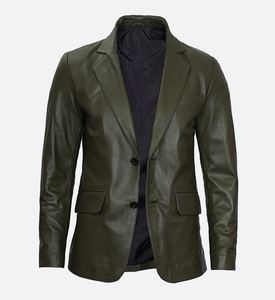 Veste en cuir à capuche personnalisée de haute qualité pour hommes Meilleur prix Veste en cuir de mode fabriquée au Pakistan - Product Image 4