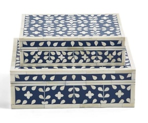 กล่องเครื่องประดับไม้ฝังกระดูกหรูหราคอลเลคชั่นศิลปะนับล้านชิ้นสำหรับป้องกันและจัดเก็บเครื่องประดับระดับพรีเมี่ยม - Product Image 3