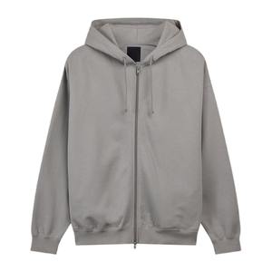 Sweat à capuche réversible pour homme 2025, tissage inversé, contraste coton et polaire, fermeture éclair, personnalisable, surpiqûres - Product Image 2