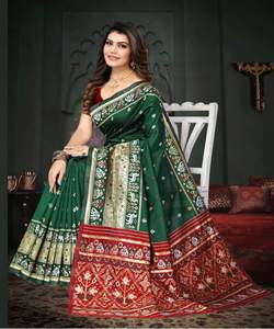 Saree en filet de mariée élégant pour femme avec travail fantaisie et beau chemisier prêt à l'emploi pour les occasions spéciales - Product Image 3