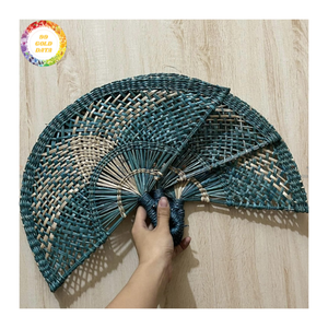 Ventilador de algas marinas tejido a mano artesanal Una alternativa natural sostenible y elegante a los ventiladores de refrigeración de plástico-Caryln 0084935825297 - Product Image 3