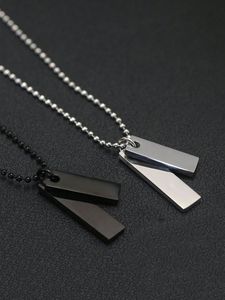 Collier pendentif en acier inoxydable tête de balle pour pendentif commémoratif pour homme avec logo gravé - Product Image 6