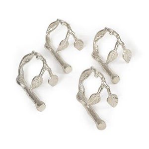 Modern Minimalist Silver Tone Metal Napkin Ring for Apartment Dining Sleek Office Lunch Tables <b>Small</b> Family Meals Parties - Product Image 3