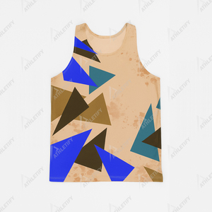 Men's Custom <b>Printed</b> Sublimated Polyester Tank Top Slim Fit Breathable Casual Wear Lightweight and Durable for Active Men. - Product Image 2