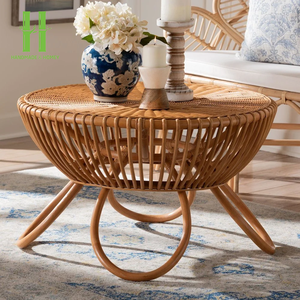 Table basse en rotin naturel moderne de haute qualité, fabriquée à la main, durable et écologique, meubles de maison en provenance du Vietnam, artisanat - Product Image 2