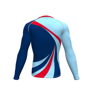 Rash Guard imprimé de logo sur mesure, fabricant de Rash Guard de natation de surf à manches longues pour hommes, imprimé en gros - Product Image 5