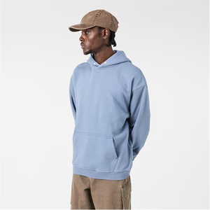 เสื้อมีฮู้ดแขนยาวแบบสวมหัวสำหรับเล่นกีฬาผ้าฝ้ายระบายอากาศทันสมัยโอเวอร์ไซส์ - Product Image 2