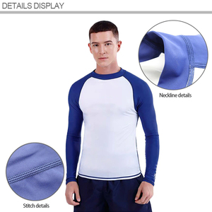 Rashguard de Jiu-Jitsu pour hommes de haute qualité, manches longues, fitness, maillots de bain, logo personnalisé, vente en gros, rashguard de BJJ imprimé uni - Product Image 4
