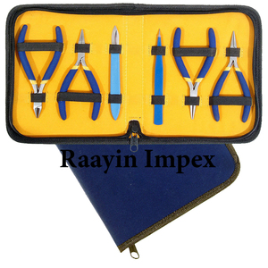 Raayin Impex Stainless Steel Hand Tools <b>Pliers</b> for DIY Jewelry Making Pointed Nose Oblique Nose <b>Plier</b> <b>Set</b> - Product Image 5