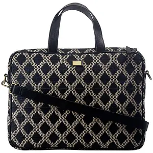 New Collection Trendy Design Jacquard Fabric Printed Office Bag with Zipper Closure and Multiple Pockets for Both Men and Women